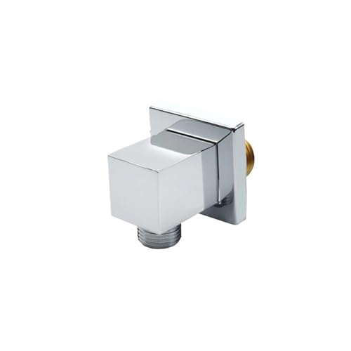 DQZRTUECA Verstellbare Wandhalterung for Handbrause und Bidetbrause, verchromtes Messing, G1/2-Gewinde(Type K Square) von DQZRTUECA