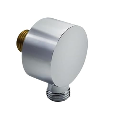 DQZRTUECA Verstellbare Wandhalterung for Handbrause und Bidetbrause, verchromtes Messing, G1/2-Gewinde(Type L Round) von DQZRTUECA