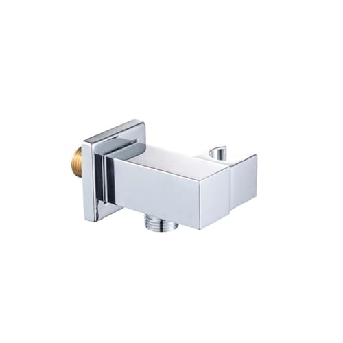 DQZRTUECA Verstellbare Wandhalterung for Handbrause und Bidetbrause, verchromtes Messing, G1/2-Gewinde(Type a With Outlet) von DQZRTUECA