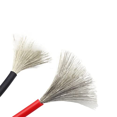 DQZRTUECA Verzinntes Kupfer-Silikonkabel 10-30 AWG Rot Schwarz 5 Meter(Black,20 AWG(0.5mm)) von DQZRTUECA