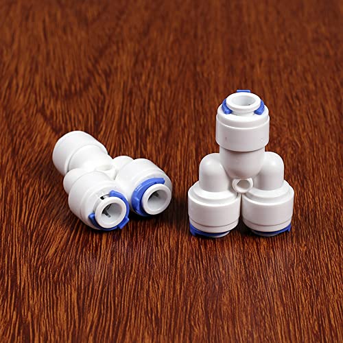 DQZRTUECA Y-förmiger Schnellverbinder 1/4 Zoll for Aquarium RO-System POM von DQZRTUECA