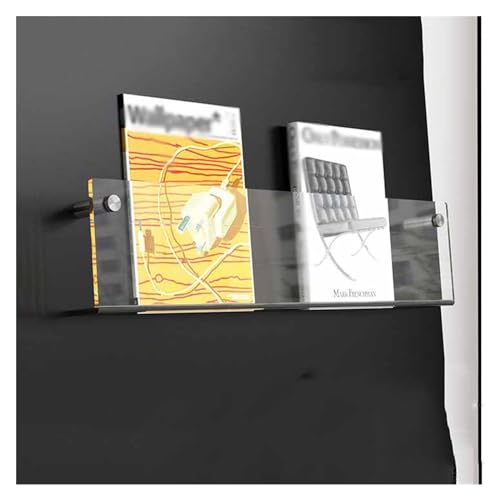 DQZRTUECAn der Wand befestigte transparente 5mm schwimmende Acrylregale, mehrere Größen Multicolor(Transparent,30cm/11.8in) von DQZRTUECA
