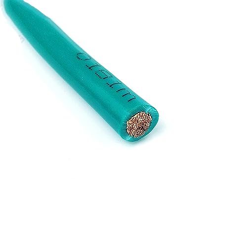 Flexibler Kupferlitzendraht, Trunking Kupfer-PVC-Stromkabel 2 Meter 450 V/700 V Mehrfarbig Mehrere AWG-Größen(Green,6AWG - 16mm2) von DQZRTUECA