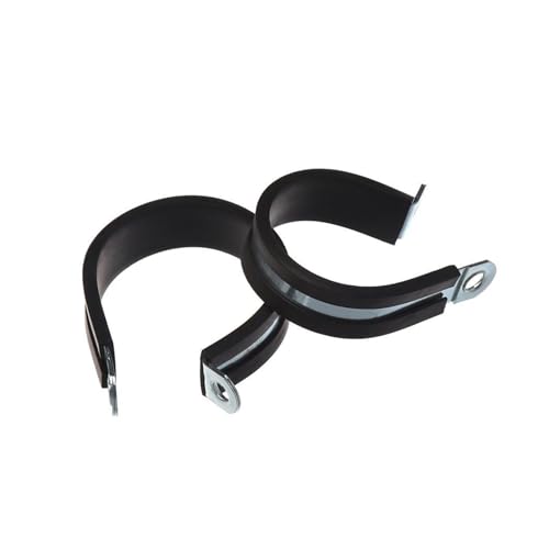 Rechteckige Rohrschelle Sattelschelle, 10er-Packung P-Clips mit Gummiauskleidung, mehrere Größen (6–50 mm).(40mm) von DQZRTUECA