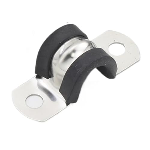Rechteckige Rohrschelle Sattelschelle, U-Clip aus 304 Edelstahl mit Gummibeschichtung for Kabelrohre und Schlauchschellen, 6–200 mm(30mm) von DQZRTUECA