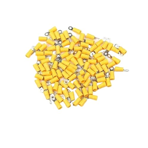 Verdrahtung Crimpen Ring Gabel, 10 stücke Kupfer RV5.5 M4-M8 Isolierte Kabel Draht Crimp Terminal Stecker 12-10AWG Gelb(RV5.5-8) von DQZRTUECA