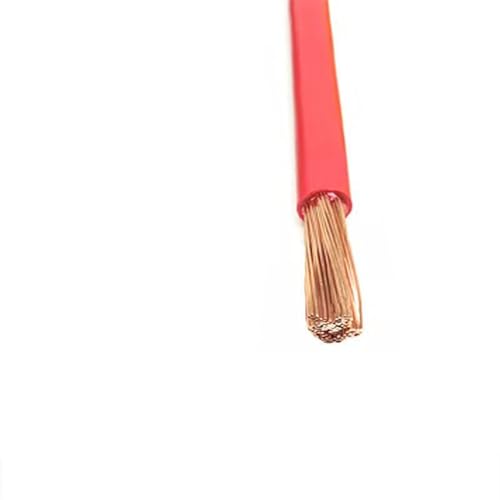Verzinnte elektrische Kupferlitze, BVR PVC-isoliertes elektrisches Kabel mit massivem Kupferkern, 450 V/750 V, mehrfarbig, mehrere Größen(Red,16AWG 1.5mm2) von DQZRTUECA