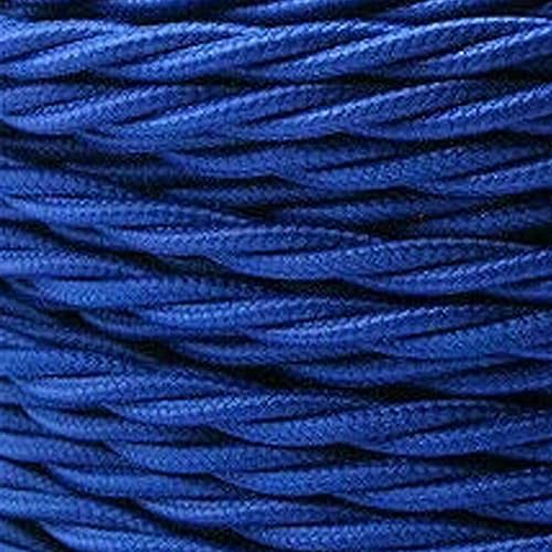 Vintage Braided Flex Cable, Hängelampe Litze 2 Kern Twisted 18/20AWG 2 * 0,75mm Multicolor Mehrere Größen(Blue,1m) von DQZRTUECA