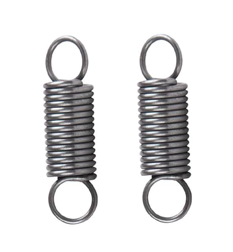 Zugfeder Doppelschleife geschlossener Haken, 10 Stück Federstahl Zugfeder mit Hakenende, mehrere Größen(0.7 x 8 x 30 mm) von DQZRTUECA