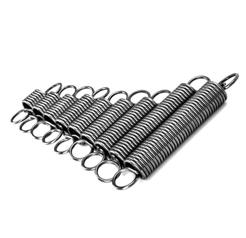 Zugfeder Doppelschleife geschlossener Haken, 5 Stück Zugfeder Schlaufenhaken Zugfeder Federstahldraht Durchmesser 2,5 mm Außendurchmesser 25 mm Freie Länge 70-80 mm(2.5 x 25 x 70 mm) von DQZRTUECA