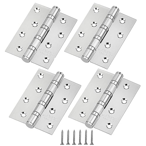 2 Stück Türbänder 100×75×3 mm Aufschraubband Edelstahl SS304 kugelgelagert mit Edelstahlschrauben Tragkraft 75 kg Scharnier für Innen- und Außenbereich Scharnier 2 Stück Türbänder 100×75×3 mm Aufschraubband Edelstahl SS304 kugelgelagert mit Edelstahlschrauben Tragkraft 75 kg Scharnier für Innen- und Außenbereich Scharnier von DQZSY