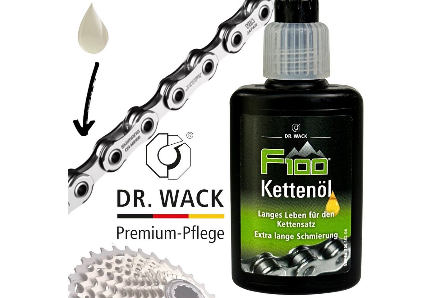 DR WACK Fahrrad-Montageständer Dr.Wack F100 Fahrrad MTB Ebike Road Kettenöl Pflege 50ml DR WACK Fahrrad-Montageständer Dr.Wack F100 Fahrrad MTB Ebike Road Kettenöl Pflege 50ml von DR WACK
