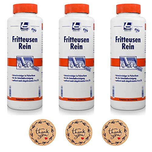 10x Dr. Becher Fritteusen Rei, Pulver - 1 kg | Flasche (1000 g) von DR.BECHER