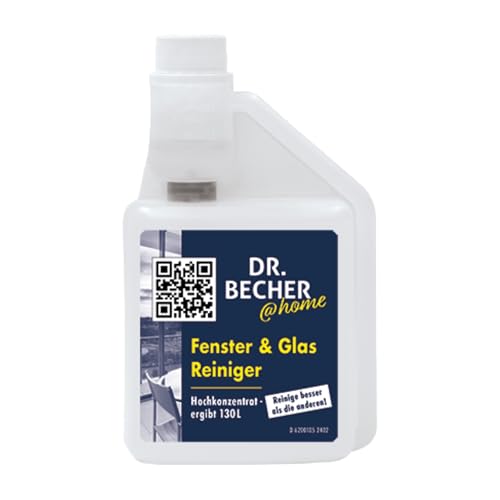 6x DR.BECHER @home Fenster & Glas Reiniger | Flasche (500 ml) von DR.BECHER