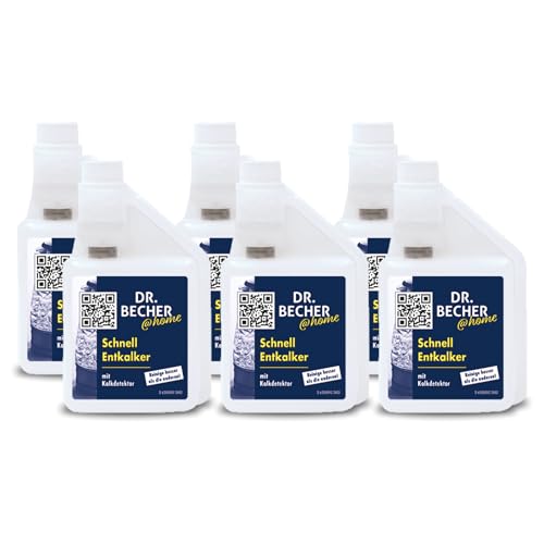 DR.BECHER @home Vorteilspack Schnell Entkalker - Sofort einsatzbereit und materialschonend - Kalkdetektor zur schnellen und mühelosen Kalkentfernung Geeignet für Kaffeemaschinen, Armaturen 6x 500ml DR.BECHER @home Vorteilspack Schnell Entkalker - Sofort einsatzbereit und materialschonend - Kalkdetektor zur schnellen und mühelosen Kalkentfernung Geeignet für Kaffeemaschinen, Armaturen 6x 500ml von DR.BECHER