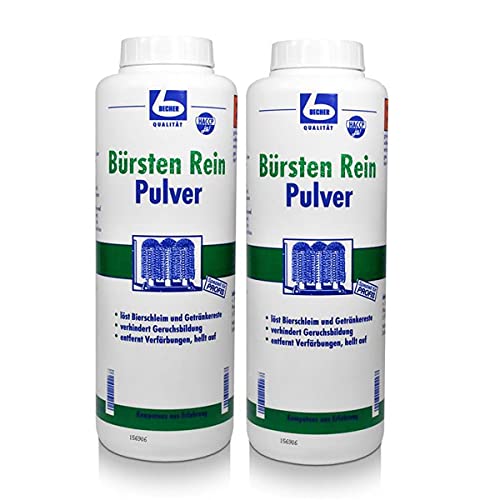 Dr. Becher Bürsten Rein Pulver 750g verhindert Geruchsbildung (2er Pack) von DR.BECHER