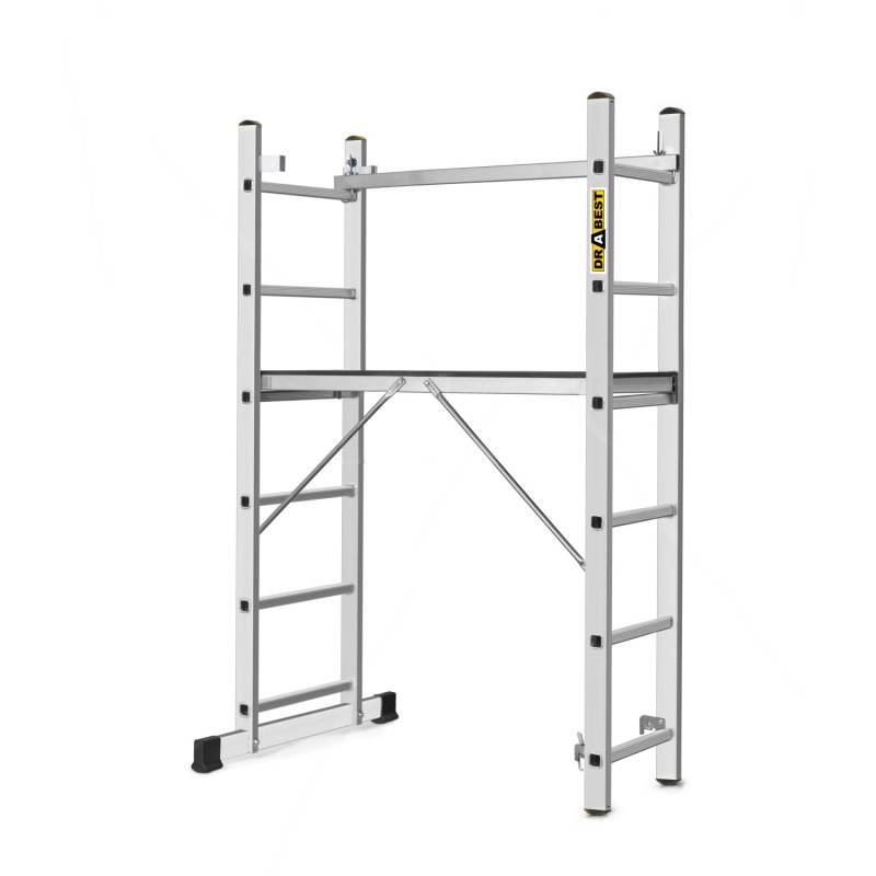 Drabest Arbeitsgerüst 3-in-1 Aluminiumleiter Traglast 150kg Drabest Arbeitsgerüst 3-in-1 Aluminiumleiter Traglast 150kg von DRABEST