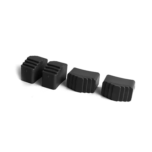 DRABEST - Rutschfeste Leiterfüße für Zweiseitige Haushaltsleiter - 40x20x50mm - 4 Stück - Antirutschfüße, Ersatzfüße für Leiter, zum Schutz des Bodens vor Kratzern - Schwarz von DRABEST