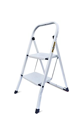 Drabest 2 Stufen Tritthocker Stahl Leiter Klappbar Rutschfester Tragehocker Sicherheit Trittleiter Drabest 2 Stufen Tritthocker Stahl Leiter Klappbar Rutschfester Tragehocker Sicherheit Trittleiter von DRABEST