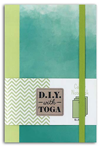 D.I.Y with Toga Notizbuch, zweifarbig, Papier, Pastellgrün, 10 x 15 cm von Toga