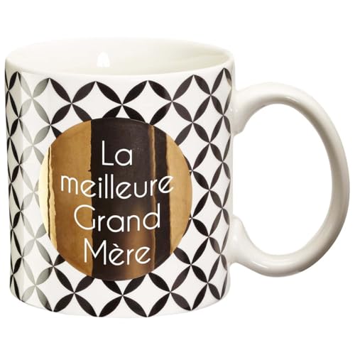 DRAEGER PARIS 1886 La meilleure Grand-Mère Tasse, Noir/Or, 11.6 x 9.5 x 8.2 cm von DRAEGER