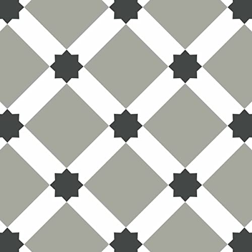 Draeger Paris – Fliesenaufkleber für Wandfliesen – Ideal für Küche und Bad – Set mit 6 quadratischen Aufklebern Motiv Sterne 15 x 15 cm von DRAEGER PARIS 1886