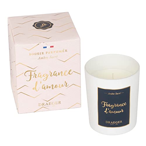 Draeger Paris - Geschenkkerze - Fragrance d'amour - Hergestellt in Frankreich, Pflanzenwachs - 9 x 7,5 cm von DRAEGER
