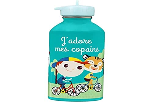 Draeger Paris - Trinkflasche Edelstahl Kinder - J'adore Mes Copains von DRAEGER PARIS 1886