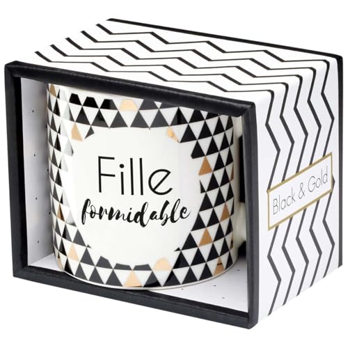 DRAEGER PARIS 1886 Fille Formidable Tasse, Noir/Or, 11.6 x 9.5 x 8.2 cm DRAEGER PARIS 1886 Fille Formidable Tasse, Noir/Or, 11.6 x 9.5 x 8.2 cm von DRAEGER