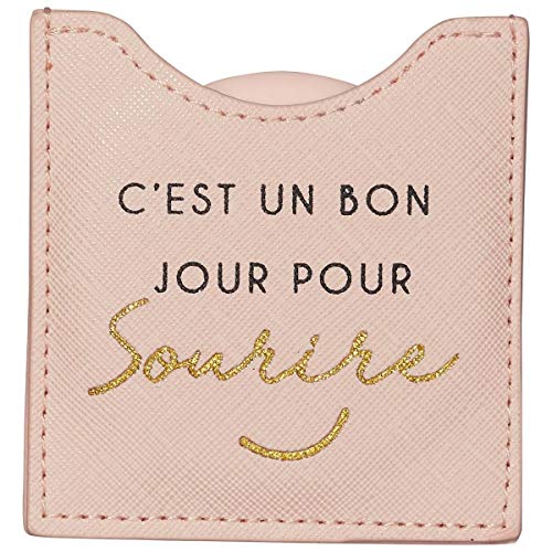 Draeger – Spiegel „C'est un Bon Jour“ – Runder Taschenspiegel zum Mitnehmen Geburtstag, für alle Anlässe – Maße 8,5 cm x 8 cm Draeger – Spiegel „C'est un Bon Jour“ – Runder Taschenspiegel zum Mitnehmen Geburtstag, für alle Anlässe – Maße 8,5 cm x 8 cm von DRAEGER