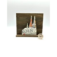 Kölner Dom/Köln Deko Aus Raysin Und Holz "Altes Köln" Geschenk Für Sie Ihn Handgefertigt Geschenkidee Einzelstück von DRAHTISTIN