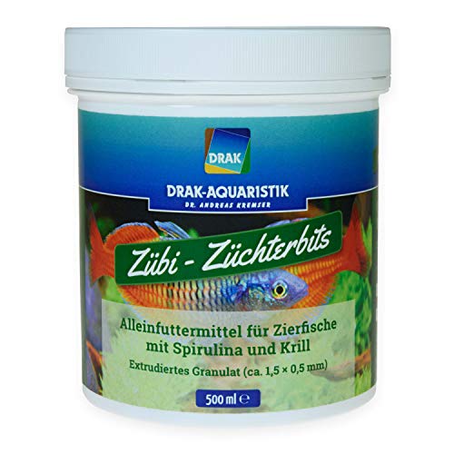 DRAK-Aquaristik Zübi - Züchter-Bits mit Spirulina und Krill in der Dose 500 ml - Alleinfuttermittel für Zierfische DRAK-Aquaristik Zübi - Züchter-Bits mit Spirulina und Krill in der Dose 500 ml - Alleinfuttermittel für Zierfische von DRAK-Aquaristik