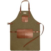 Drakensberg Grillschürze »Bob« Oliv-Grün, Handgemachte Kochschürze Und Küchenschürze Für Herren & Barista Aus Nachhaltigem Leder + Canvas von DRAKENSBERGde