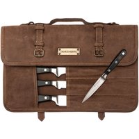 Drakensberg Messertasche »Blade« Havanna-Braun, Handgemachte Rolltasche & Messer-Etui, Messerscheide Aus Nachhaltigem Leder von DRAKENSBERGde