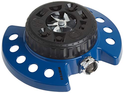 Dramm Colorstorm 9-pattern Turret Sprinkler mit widerstandsfähigen Metall Boden von DRAMM