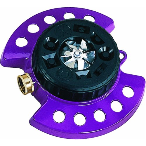 Dramm Colorstorm 9-pattern Turret Sprinkler mit widerstandsfähigen Metall Boden von DRAMM