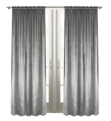 DRAPELLA | Fertige Velours-Vorhangschal-Vorhänge aus Samt auf Kräuselband für das Wohnzimmer, das Schlafzimmer oder das Kinderzimmer 135 x 250 cm 2er Set DRAPELLA | Fertige Velours-Vorhangschal-Vorhänge aus Samt auf Kräuselband für das Wohnzimmer, das Schlafzimmer oder das Kinderzimmer 135 x 250 cm 2er Set von DRAPELLA