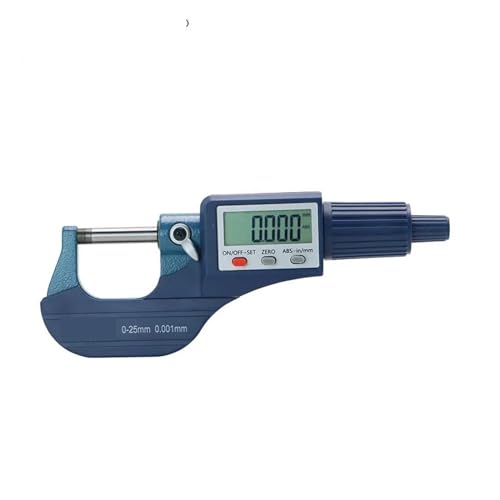 0,001 mm elektronisches Außenmikrometer, 0–25 mm digitales Mikrometer, elektronischer digitaler Messschieber Messwerkzeug(5204-25) von DRAUXI