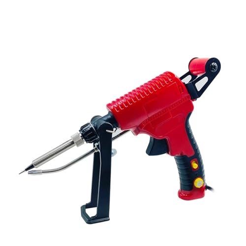 Elektrische Lötkolben Pistole Hand-interne Heizung Lötkolben Automatisch Senden Zinn Gun Löten Schweißen Reparatur Werkzeug Schweißen(Red handle gun) von DRAUXI