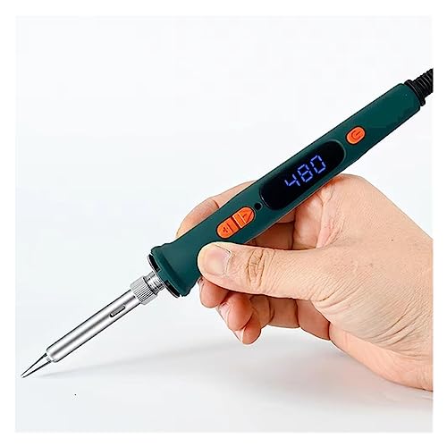 Elektrischer Lötkolben, 120 W, Dual-Kalibrierungstemperatur, LCD-Digitalschweißwerkzeug, Lötkolbenkopf, Schweißreparaturwerkzeuge Schweißen(Soldering Iron) von DRAUXI