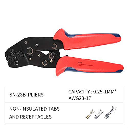 SN-28B 0,1-1mm² Crimpzangen Werkzeug Set-1550PCS 2.54mm Anschlüsse und Crimpstifte, 460 stücke 2,54 mm JST-XH JST Anschlusskit Für Heimwerker und Kabelreparatur(SN-28B) von DRAUXI