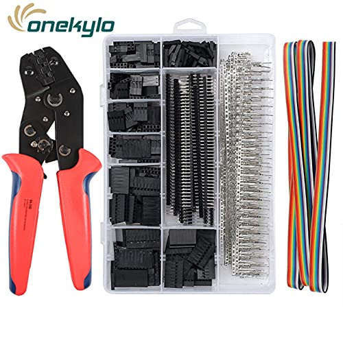 SN-28B 0,1-1mm² Crimpzangen Werkzeug Set-1550PCS 2.54mm Anschlüsse und Crimpstifte, 460 stücke 2,54 mm JST-XH JST Anschlusskit Für Heimwerker und Kabelreparatur(SN-28B 1550) von DRAUXI
