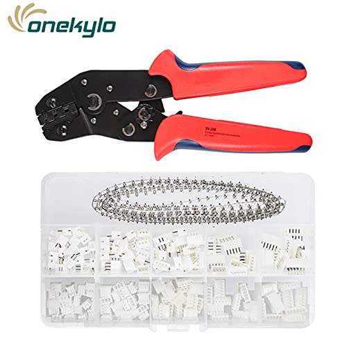 SN-28B 0,1-1mm² Crimpzangen Werkzeug Set-1550PCS 2.54mm Anschlüsse und Crimpstifte, 460 stücke 2,54 mm JST-XH JST Anschlusskit Für Heimwerker und Kabelreparatur(SN-28B PH2.0 460) von DRAUXI