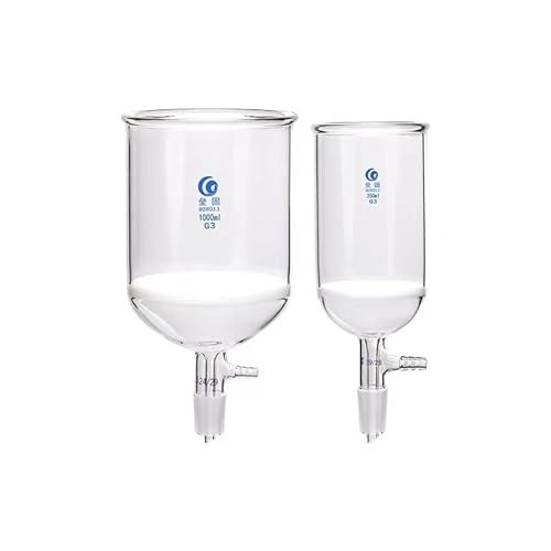 #14/19/24 Lab Glasfiltertrichter Saugtrichter mit Abzweigrohr G3 Sandkern Laborgeräte(1000ml Kaliber 24mm) von DRBAPQLXD