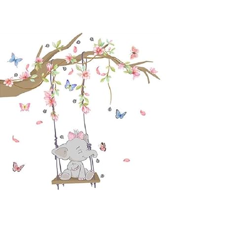 Türaufkleber Cartoon Zweig Schaukel Elefant Schmetterling Zimmer Schlafzimmer Hintergrund Dekoration Selbst Klebe Wand Aufkleber Türaufkleber Cartoon Zweig Schaukel Elefant Schmetterling Zimmer Schlafzimmer Hintergrund Dekoration Selbst Klebe Wand Aufkleber von DRBGZY