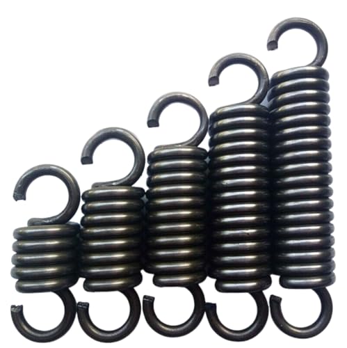 Hochwertige Zugfeder aus Federstahldraht mit Haken – 4,0 mm Durchmesser, 21–25 mm Außendurchmesser, 68–500 mm Länge(22 x 400 mm) von DRDQFF
