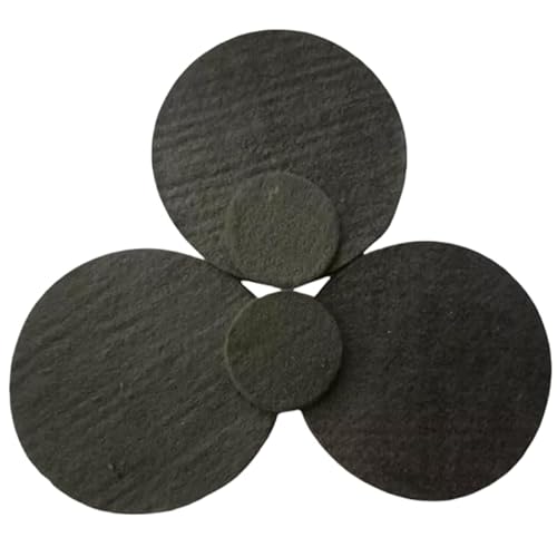 Kreisförmiges Graphitfilz-Set – 4-teilige leitfähige Elektroden for die Elektrolyse(Diam D 50mm 8 mm thick) von DRDQFF