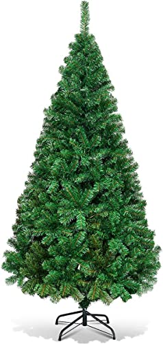 DREAMADE 180cm Weihnachtsbaum Tannenbaum, Künstlicher Christbaum, Kunstbaum Weihnachten Dekobaum, Weihnachtsbaum mit Metallständer (180 cm) von DREAMADE