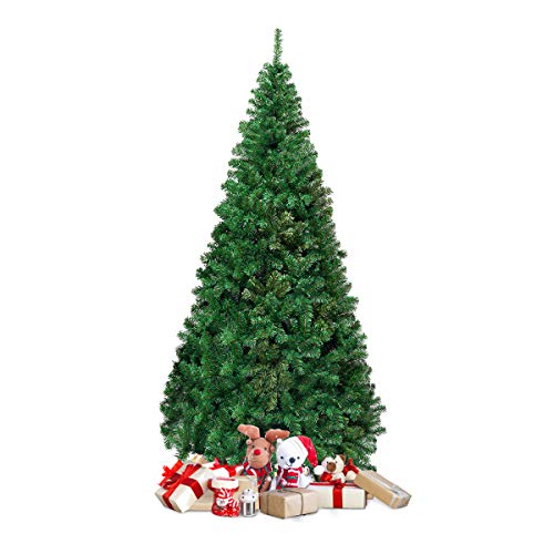 DREAMADE 210cm Weihnachtsbaum Tannenbaum, Künstlicher Christbaum, Kunstbaum Weihnachten Dekobaum, Weihnachtsbaum mit Metallständer (210 cm) von DREAMADE