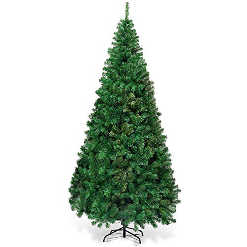 DREAMADE 240cm Weihnachtsbaum Tannenbaum, Künstlicher Christbaum, Kunstbaum Weihnachten Dekobaum, Weihnachtsbaum mit Metallständer (240 cm) von DREAMADE